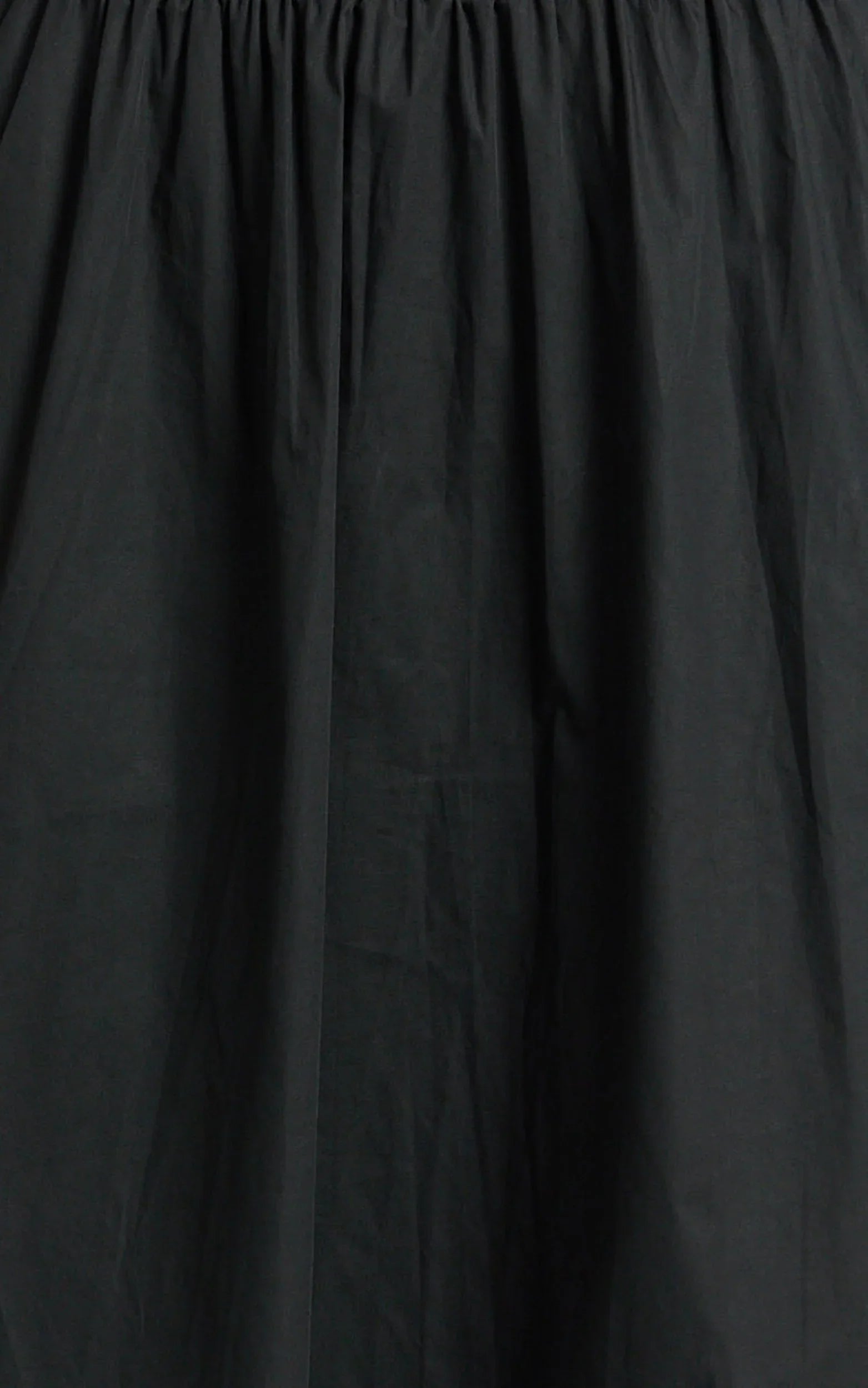 Lorna Midi Dress - One Shoulder Long Sleeve Dress in Black