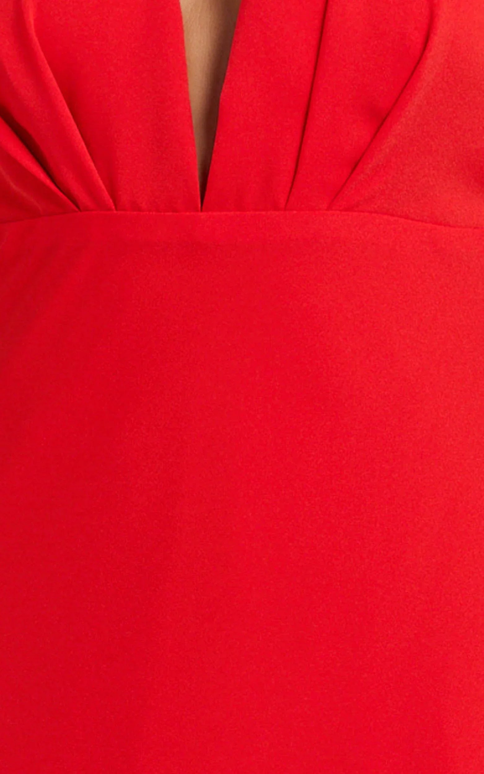 Farrah Maxi Dress - Halter Neck Dress in Red