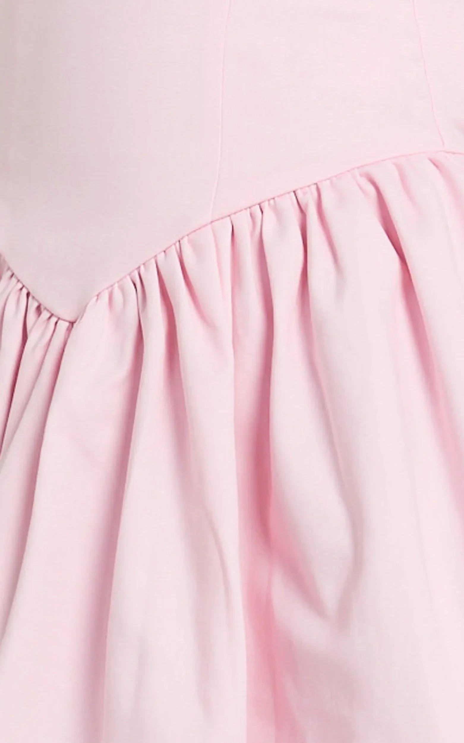 Helda Midi Dress - Halter Tie Neck Corset Panel Dress in Pink